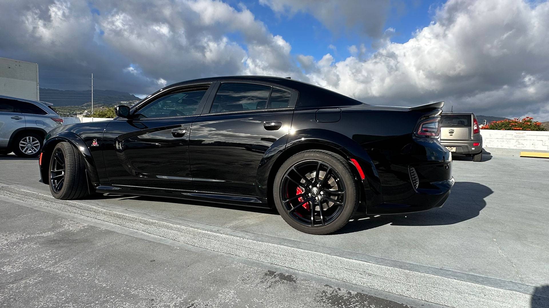 Black Tesla with XPEL XR Plus Tint